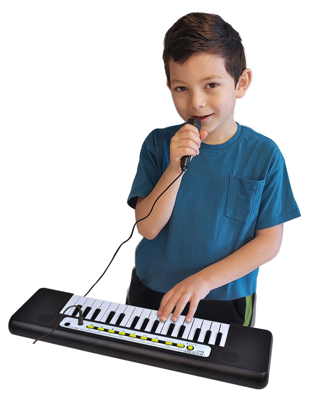32-Key Electronic Keyboard with Mic, Sounds & Rhythms