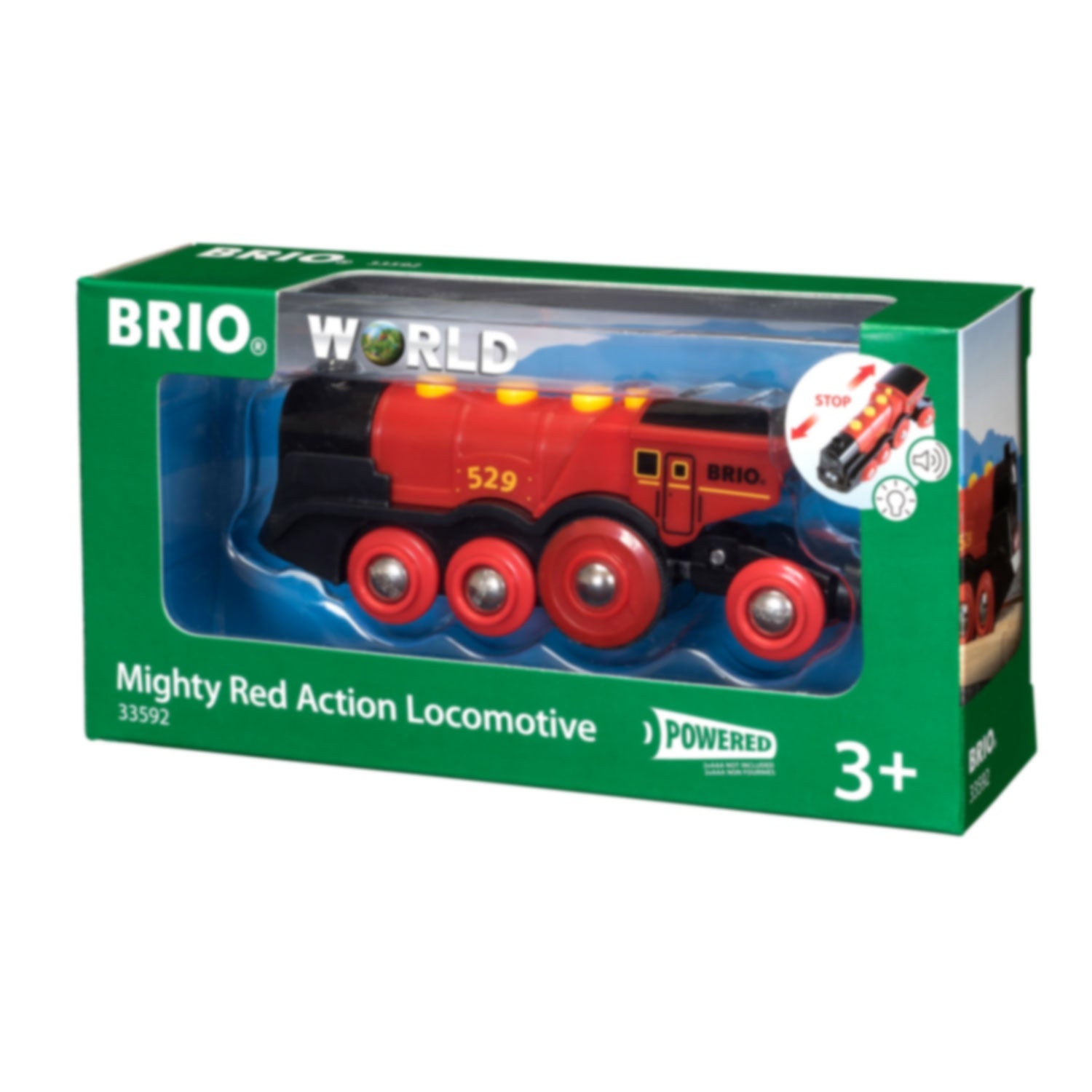 33592 Red Action locomotive