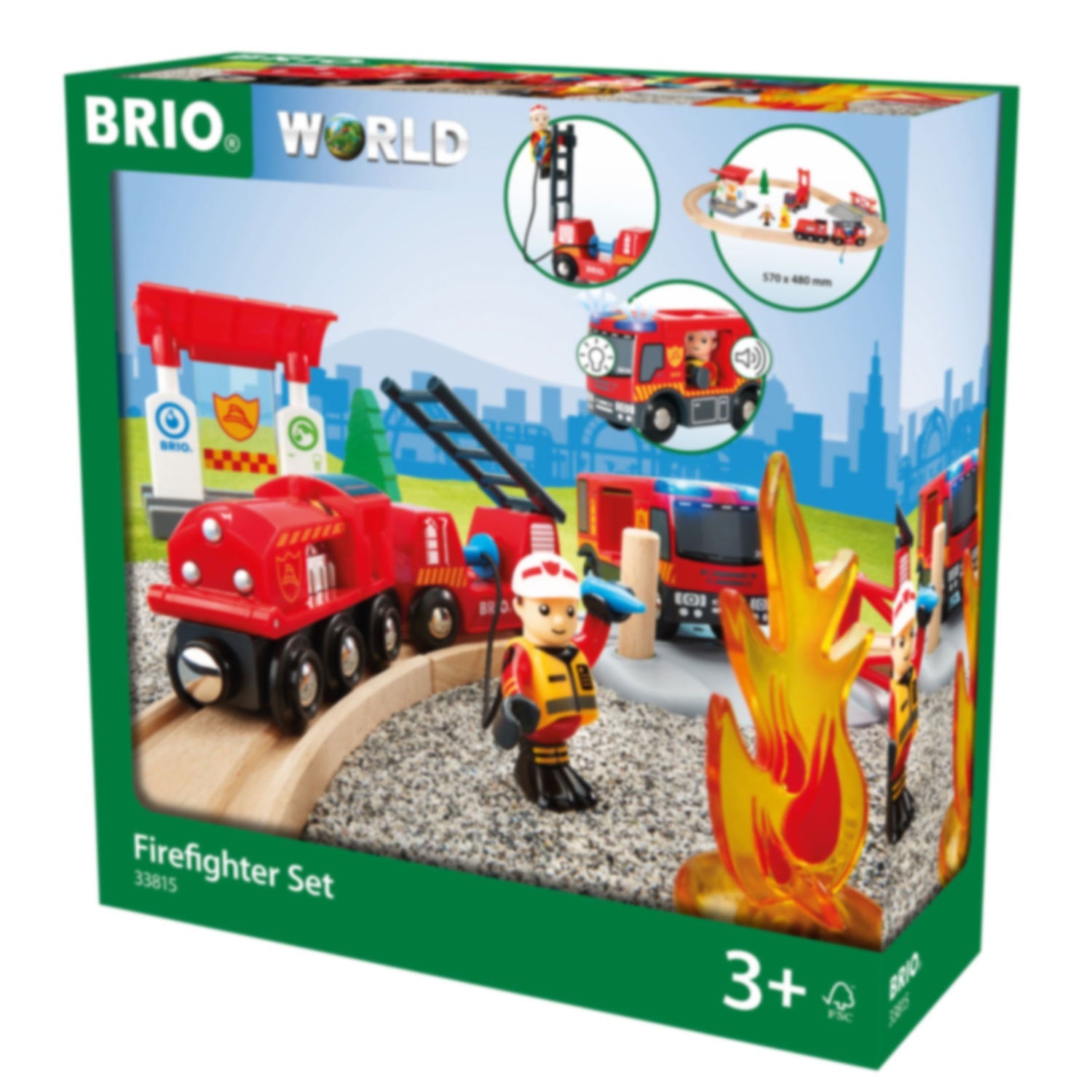33815 Fireman themed train set