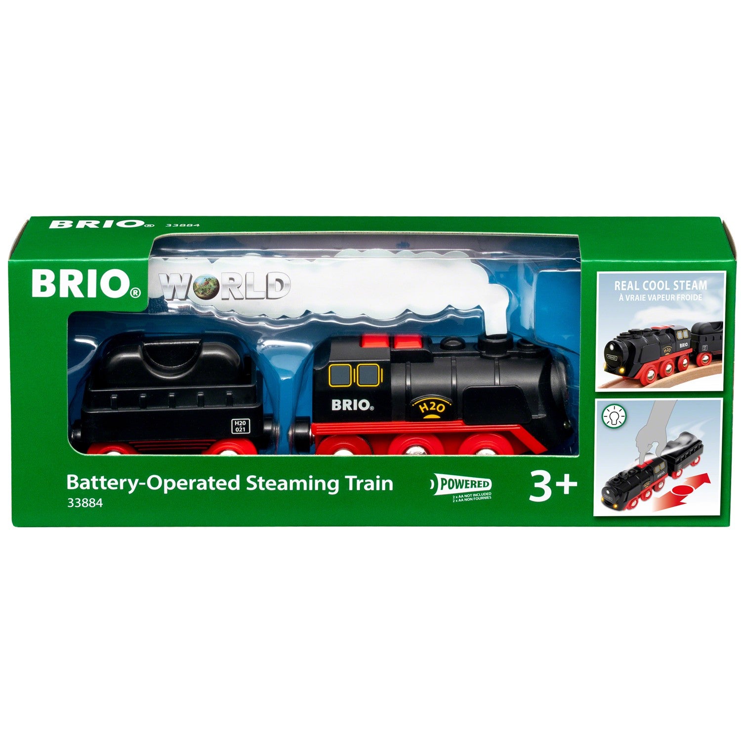 33884 Battery-Operated Steaming Train
