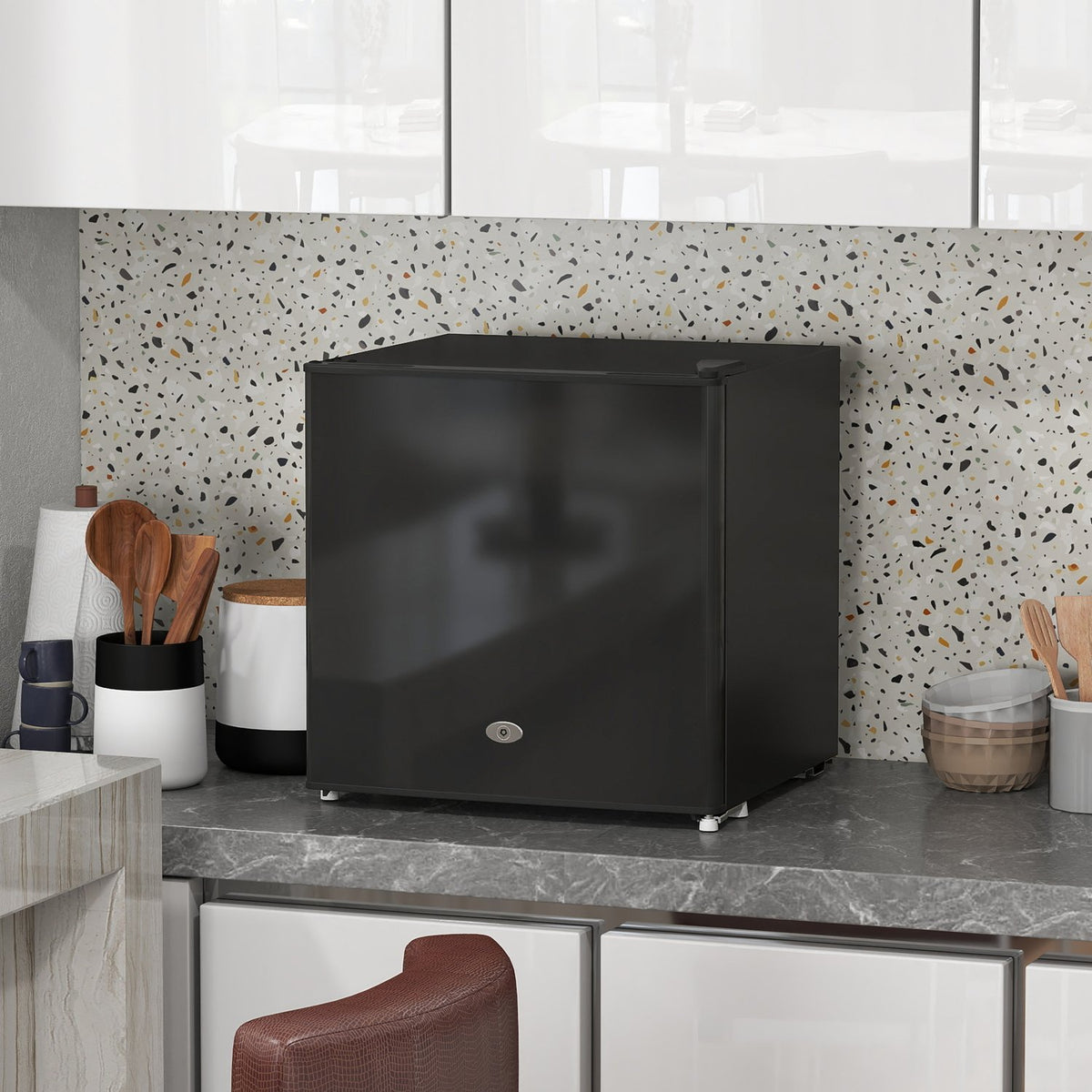 35L Mini Freezer, Electric, Black, Adjustable Thermostat
