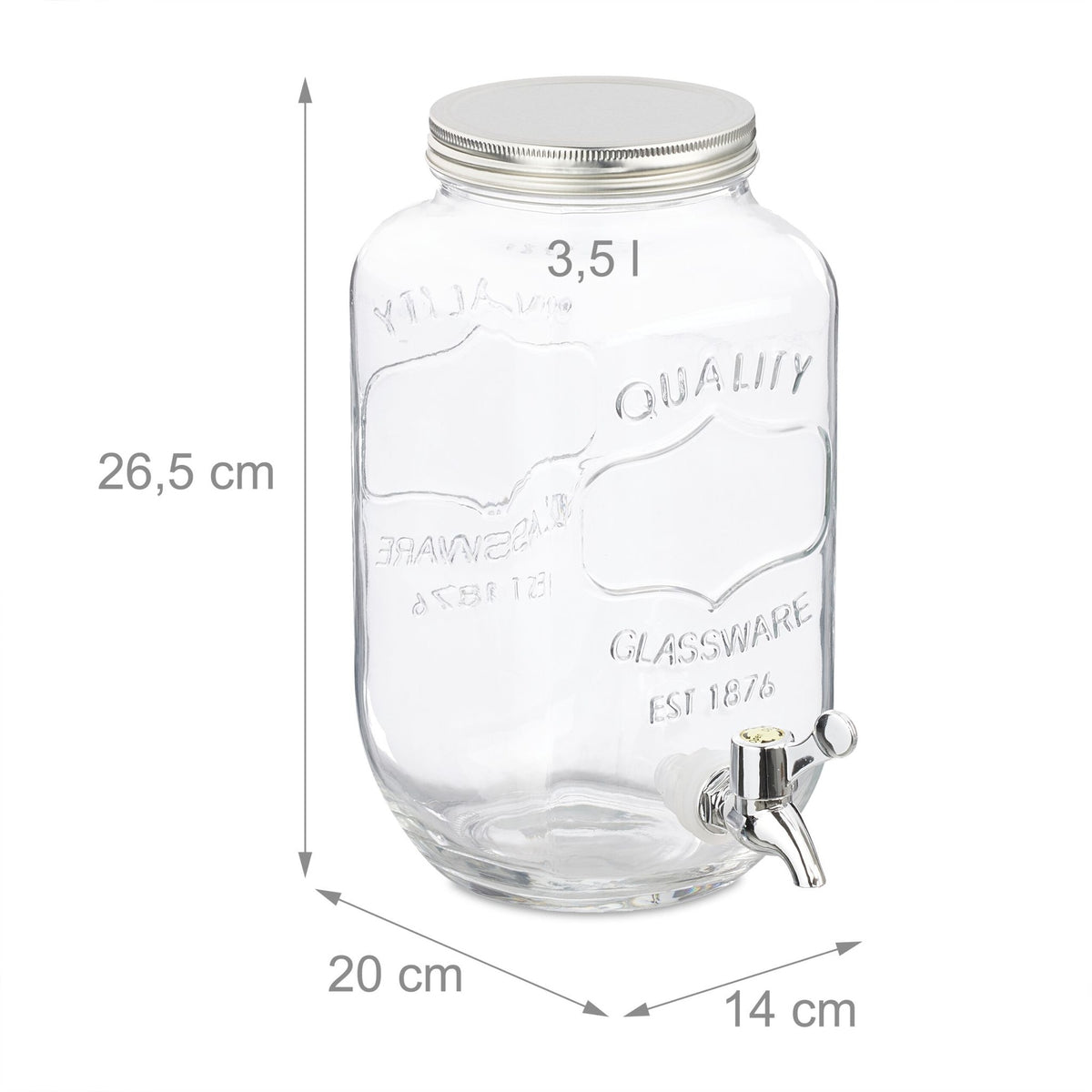 3.5 liter beverage dispenser in a 2-pack