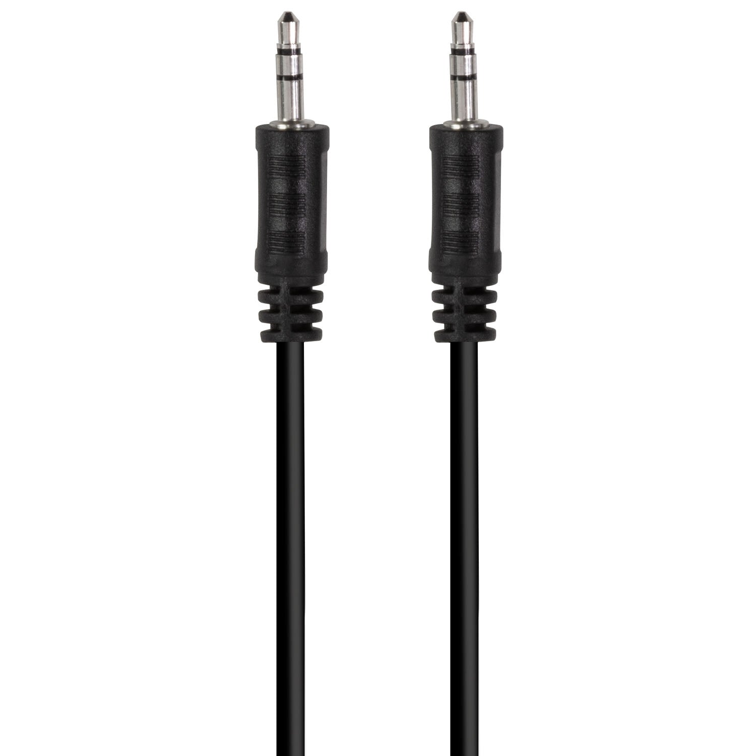 3.5mm Male to Male Stereo Audio Cable, 0.2m, Black