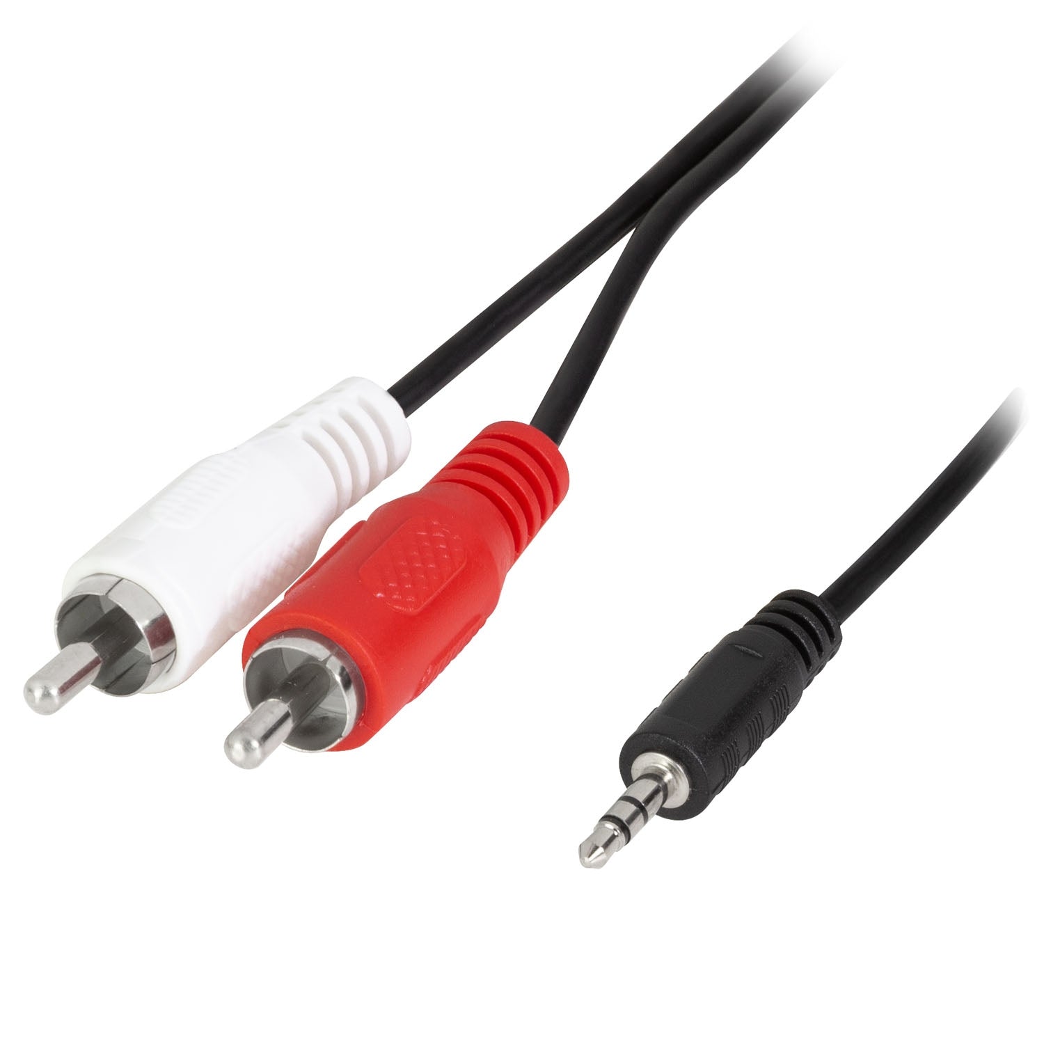 3.5mm to 2x RCA Audio Cable, 1.5m, Black