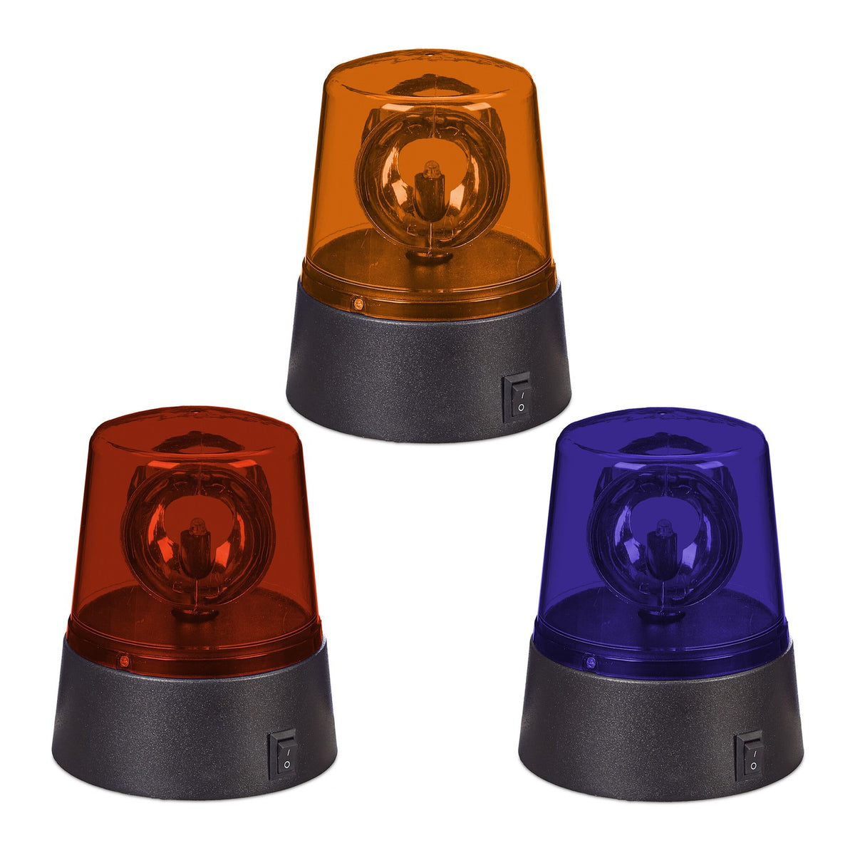 360° Rotating LED Party Lights – Red, Blue, Yellow