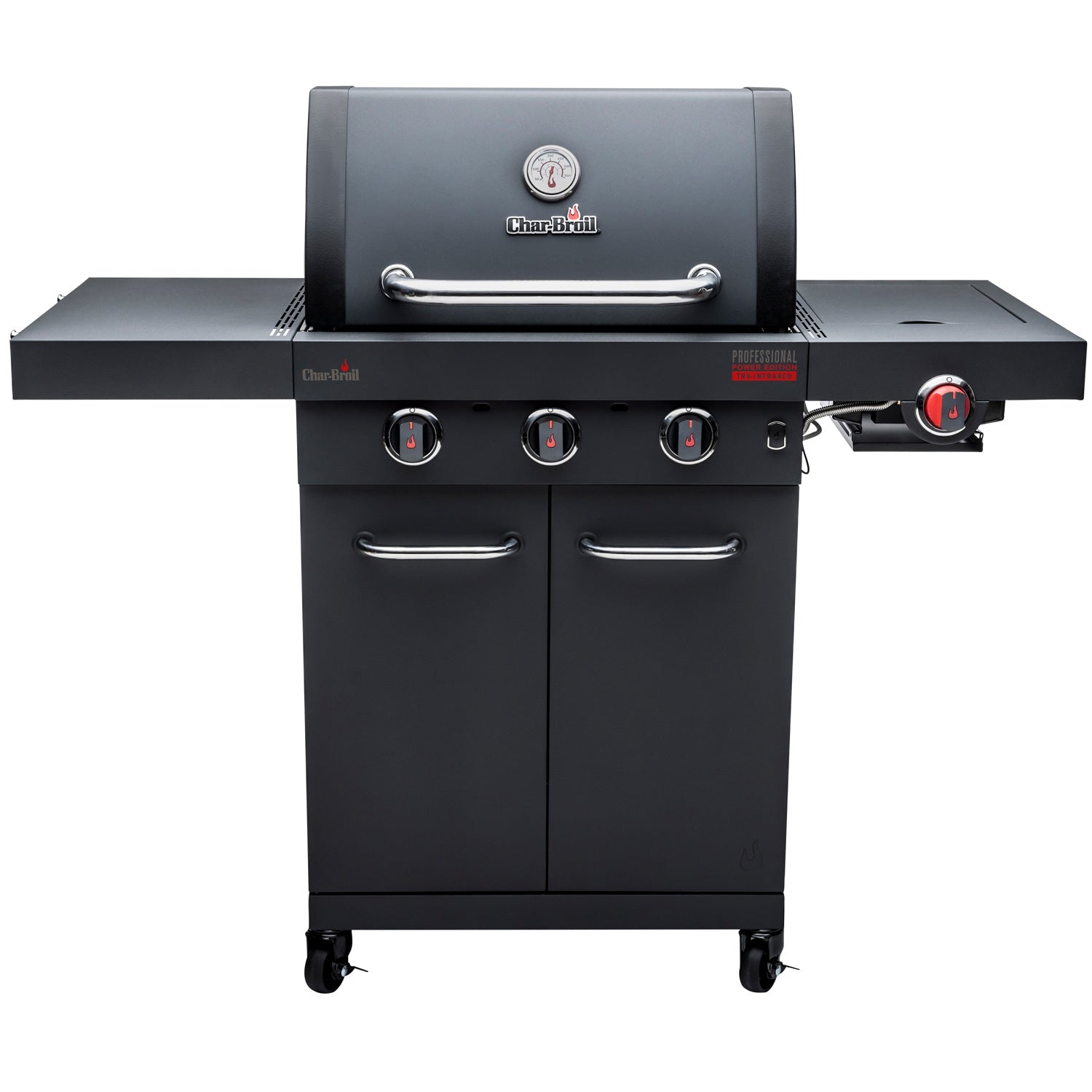 3-Burner Gas Grill with Infrared Sear Burner, Cast Iron Grates