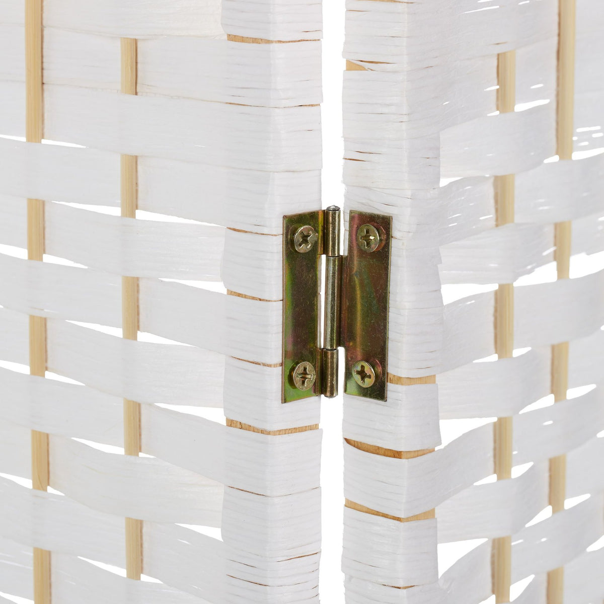 3-Panel Folding Screen White