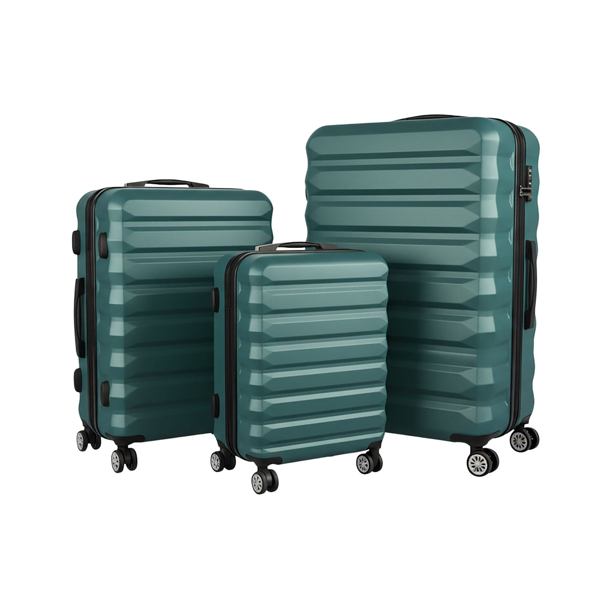 3-Piece Hard-Shell Luggage Set with Wheels