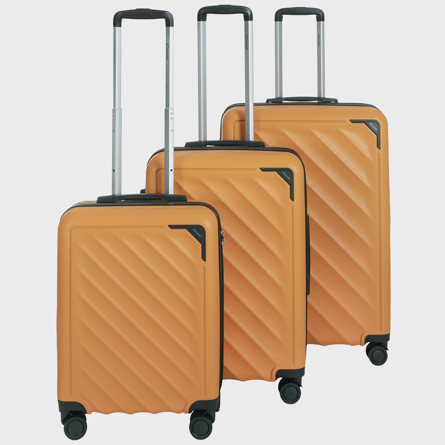 3-Piece Luggage Set, Orange – Cabin, Medium, Large