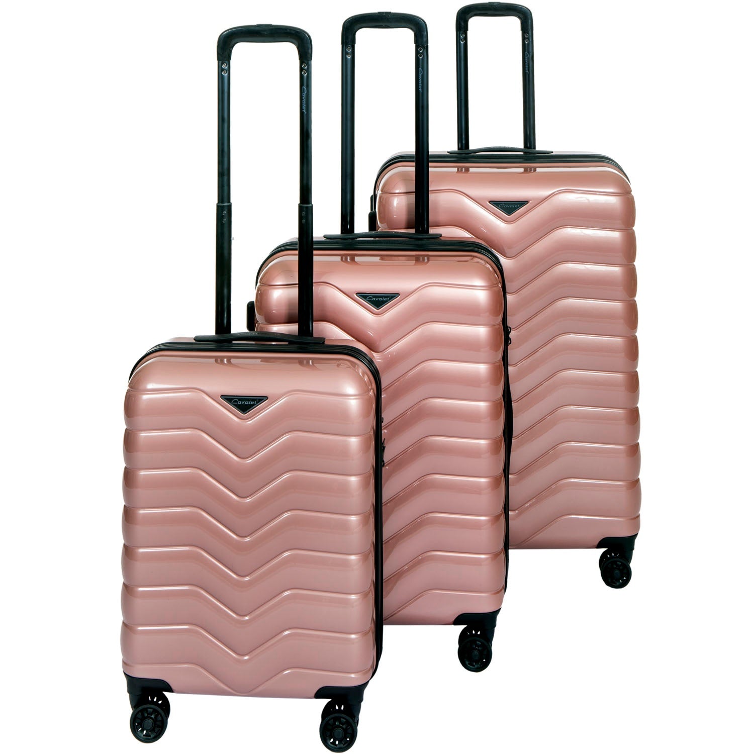3-Piece Luggage Set, Pink, Smygehuk
