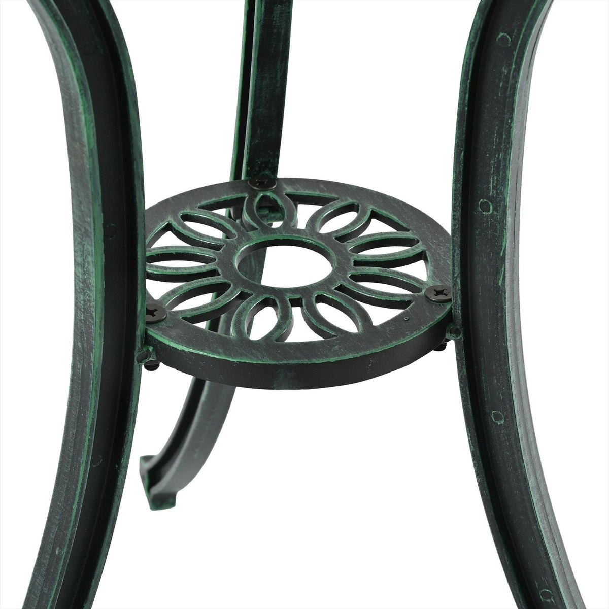 3-Piece Metal Bistro Set – Table & Chairs