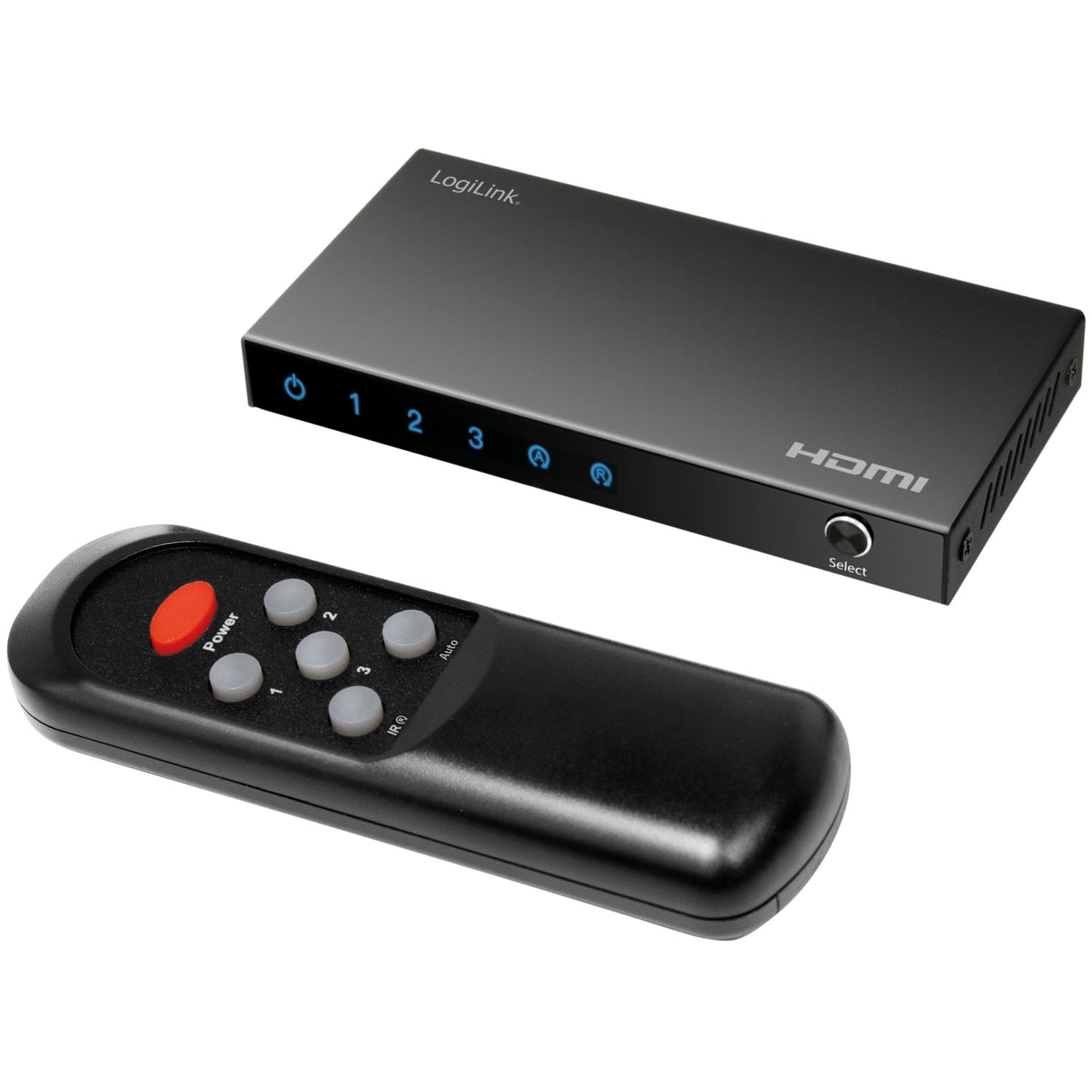 3-Port HDMI Switch, 4K/60Hz, HDMI 2.0, Remote-Controlled