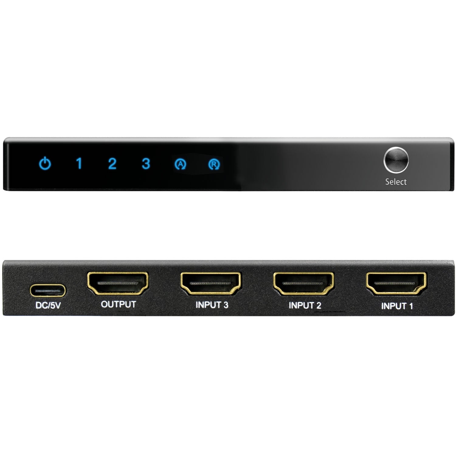 3-Port HDMI Switch, 4K/60Hz, HDMI 2.0, Remote-Controlled
