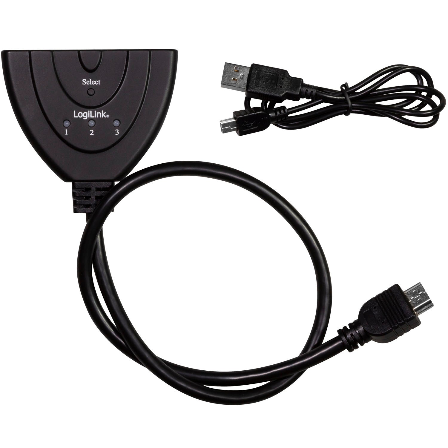 3-Port HDMI Switch, Bi-Directional, 4K UHD 30Hz