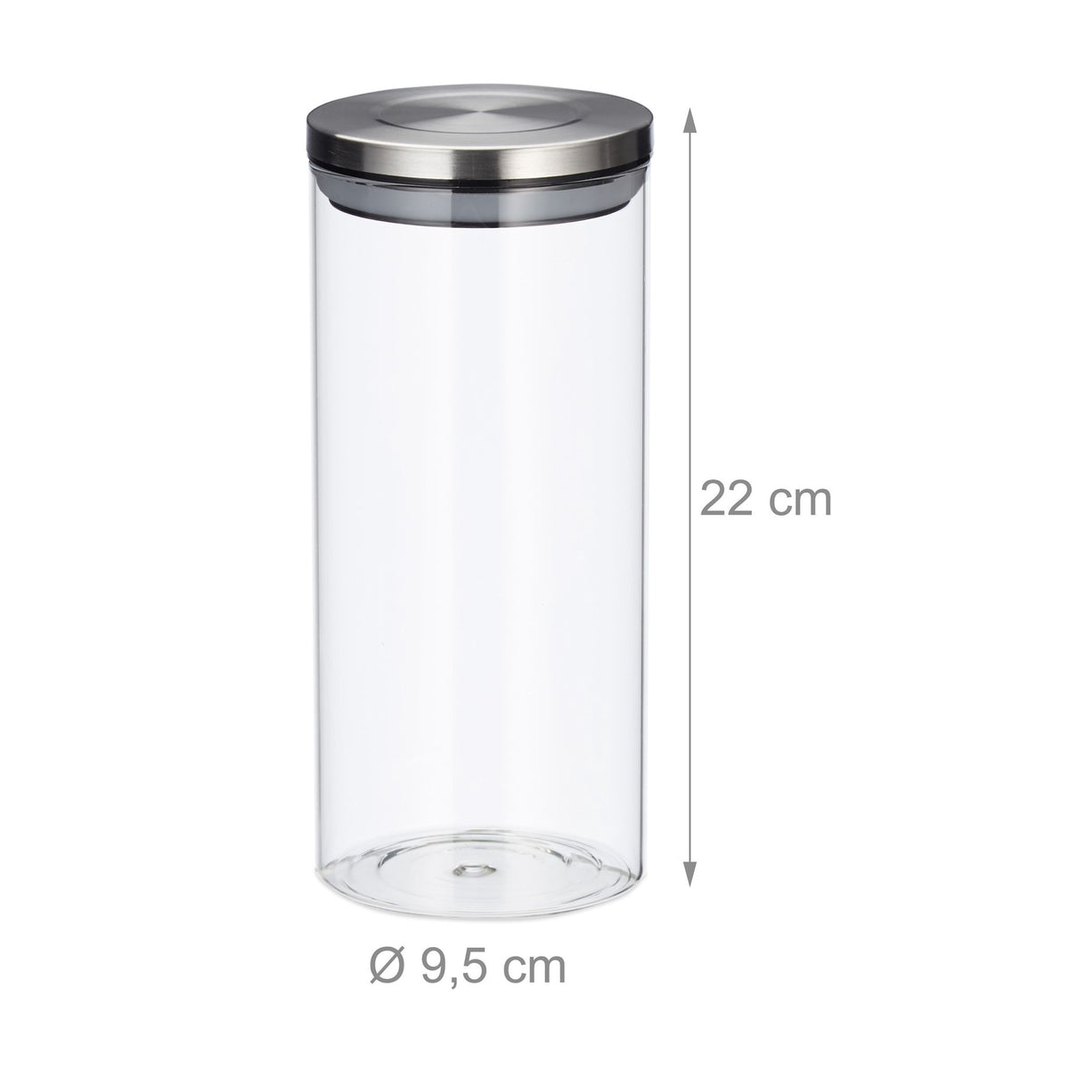 3 Storage jars 1300 ml