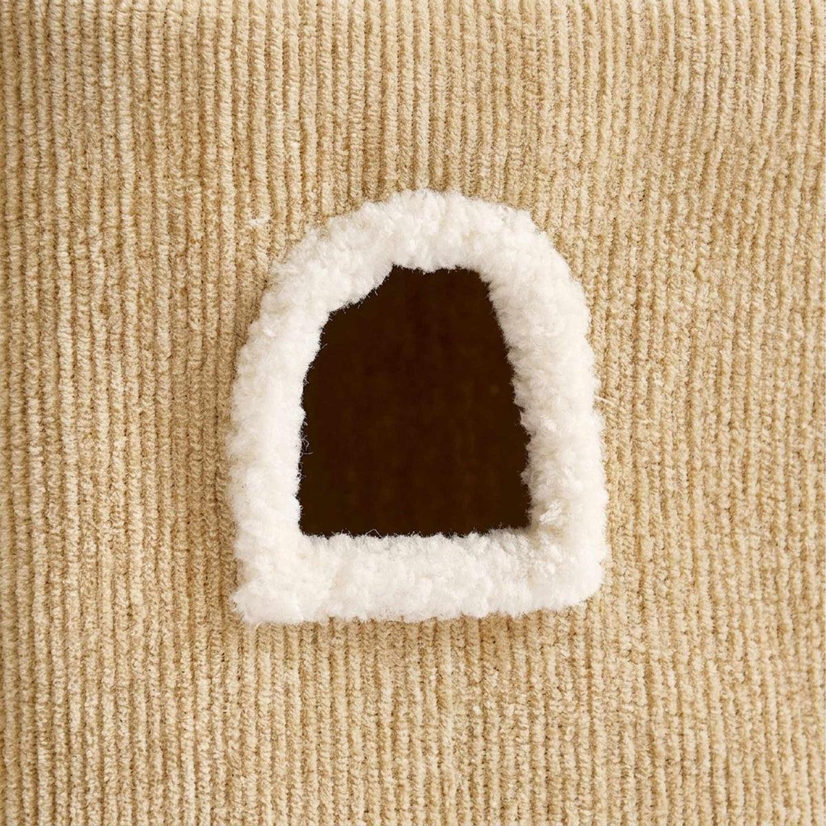 3-Tier Cat House with Sisal Post & Toy - Beige