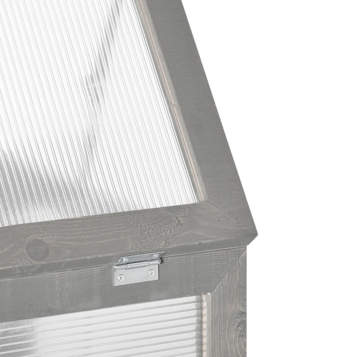 3 Tier Greenhouse Cold Frame Greenhouse Cold Frame Box With Two Doors Made Of Wood And Polycarbonate Weatherproof Load Capacity Up To 15 Kg (Per Shelf) Dark Gray