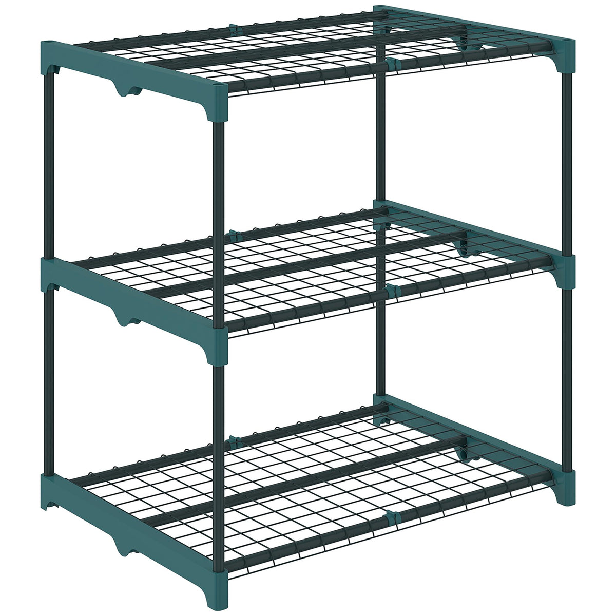 3-Tier Plant Stand, Steel Frame, Indoor/Outdoor Use
