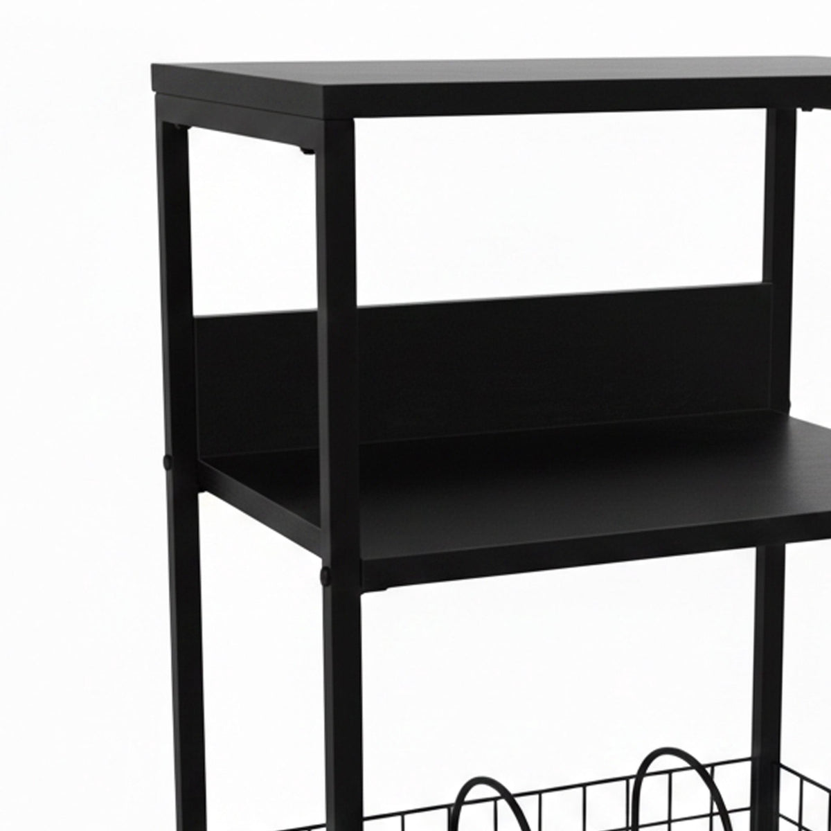 3-Tier Vinyl Record Player Stand with Dividers