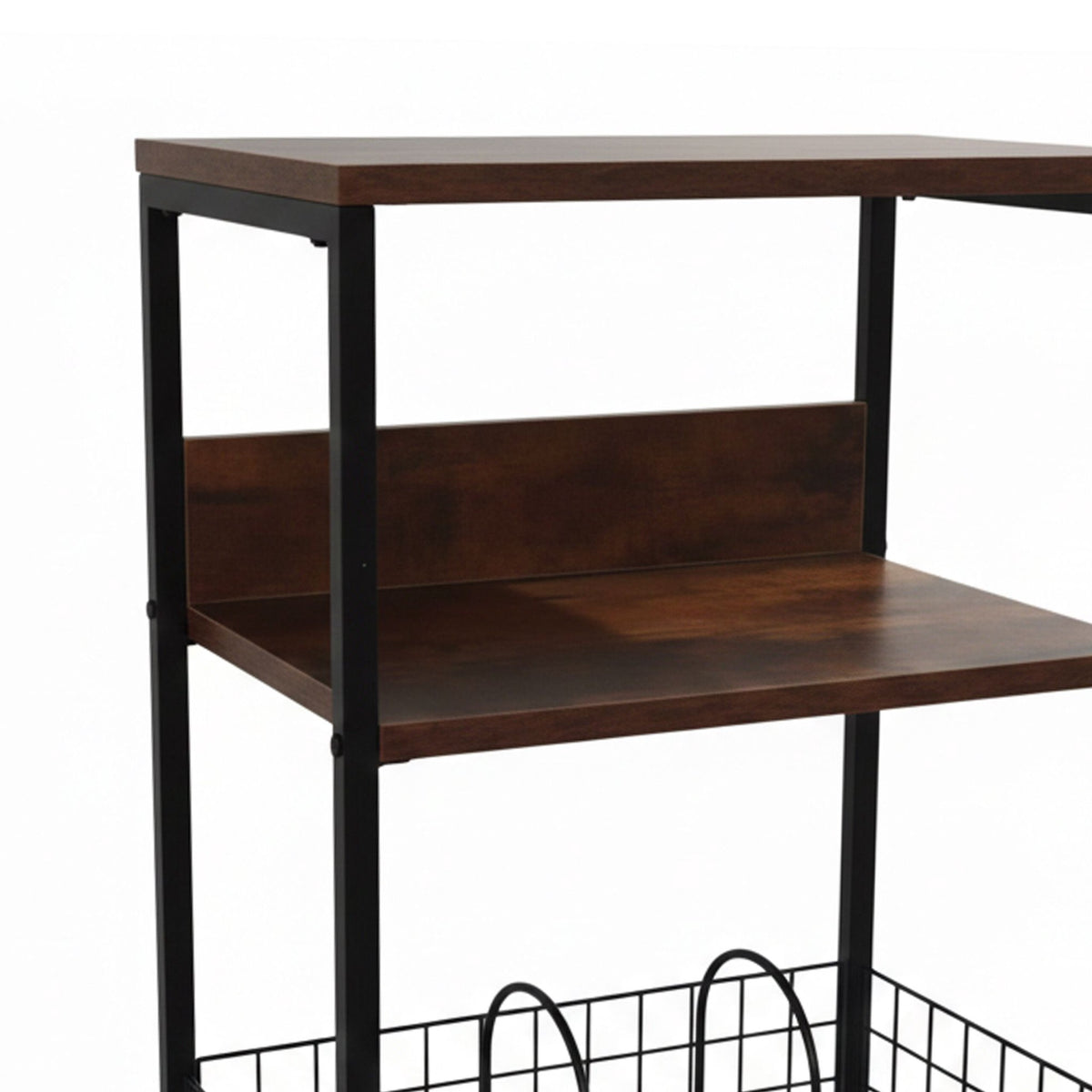 3-Tier Vinyl Record Player Stand with Storage