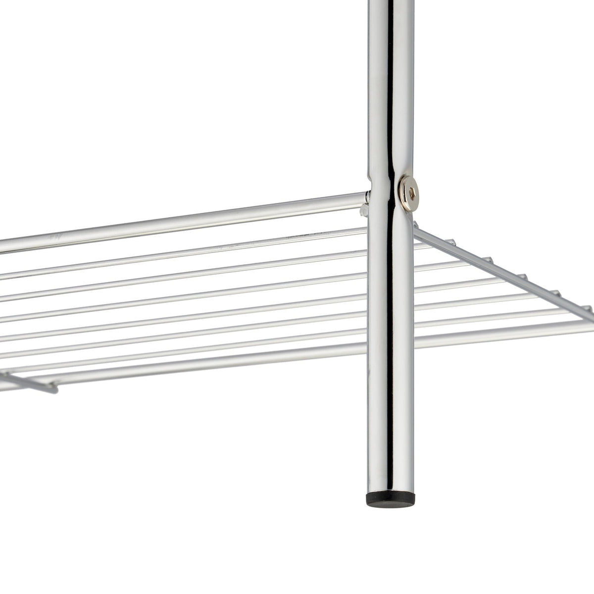 3-armed towel rail with shelf