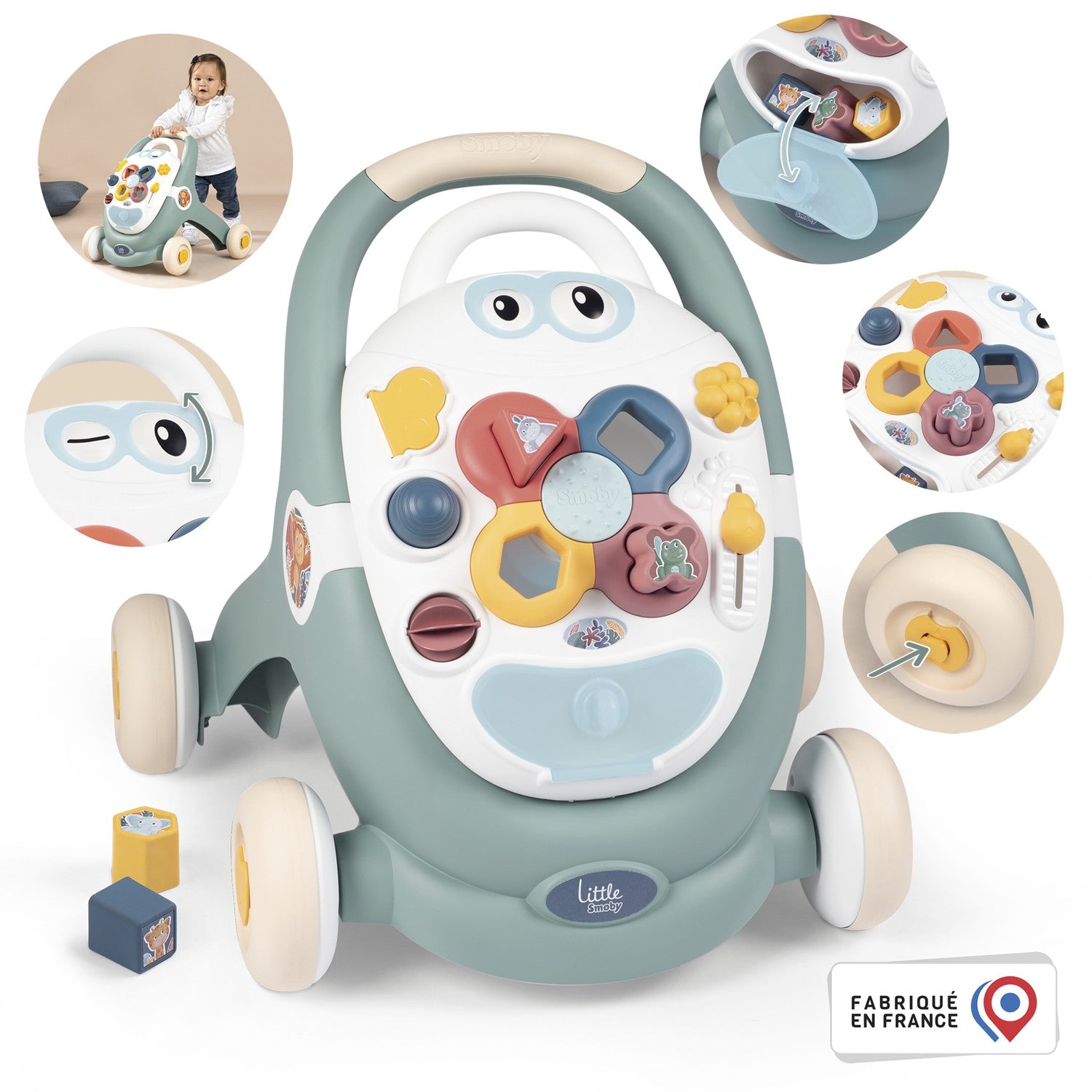 3-in-1 Learn-Walk-Carriage