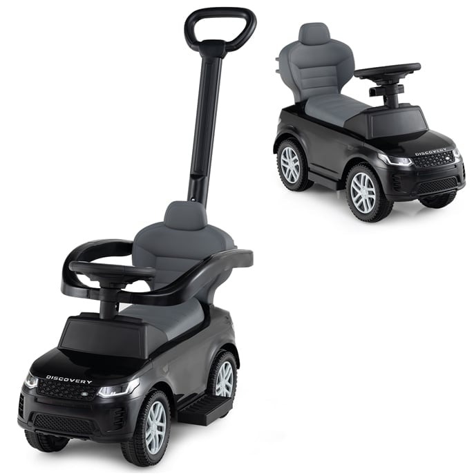 3-in-1 Toddler Ride-On Car with Removable Handle