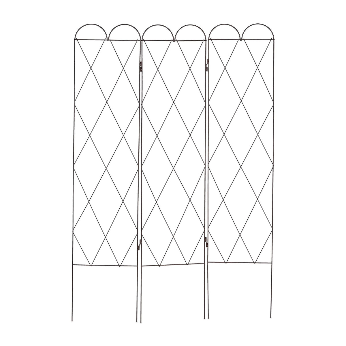 3-part trellis in rust color