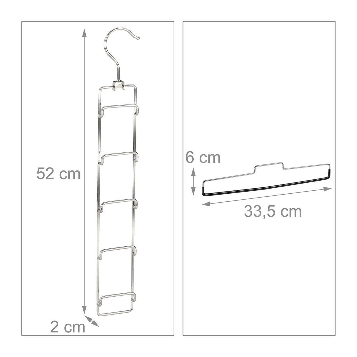 3 pcs. Multi-hangers for trousers