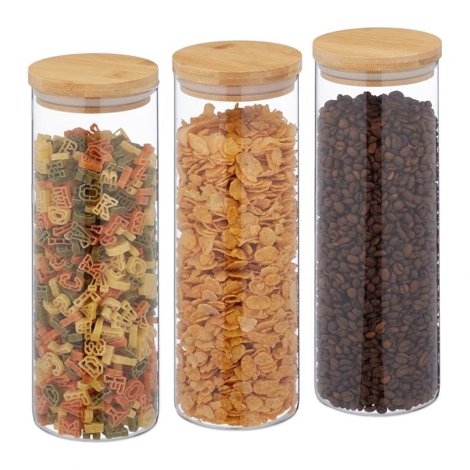 3 pcs. storage jars 1800 ml