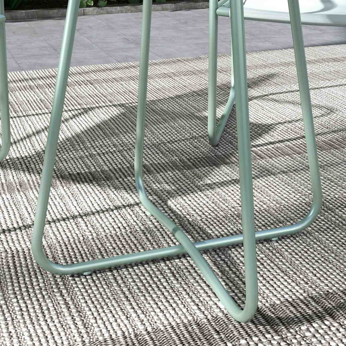 3 pieces Bistro set, balcony furniture set including 1 table, 2 chairs, garden furniture set, garden furniture set for garden, terrace, mesh, green