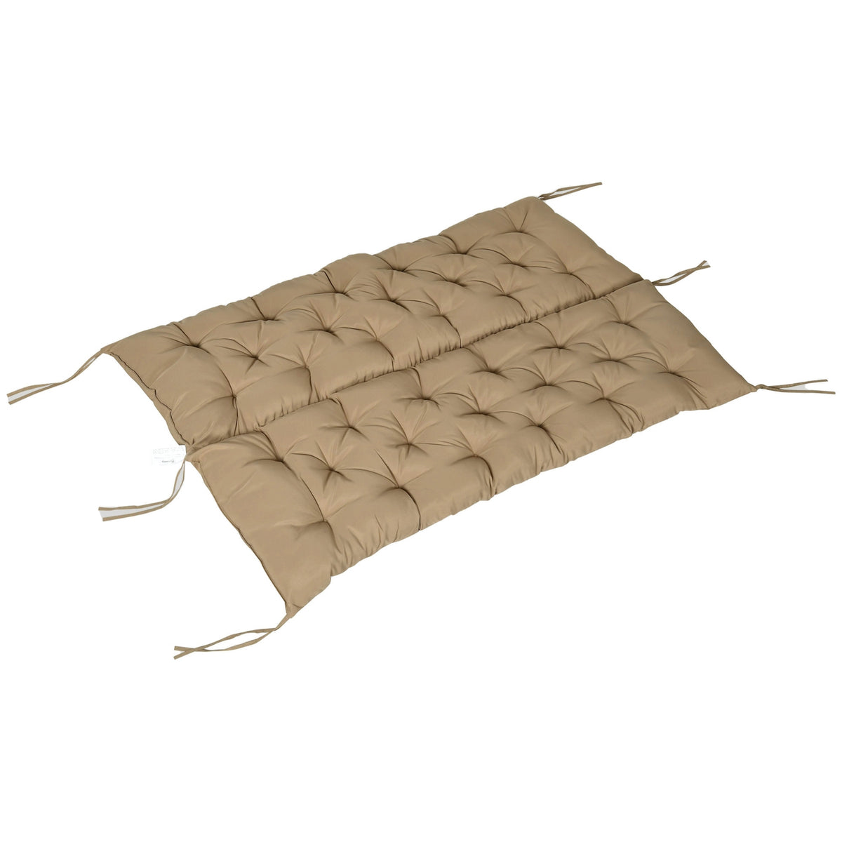 3 seater bench cushion 150x98x8 cm bench cushion with straps, seat cushion, outdoor/indoor chair cushion, seat cushion, seat cushion, bench cushion for garden furniture, bench porch swing, khaki