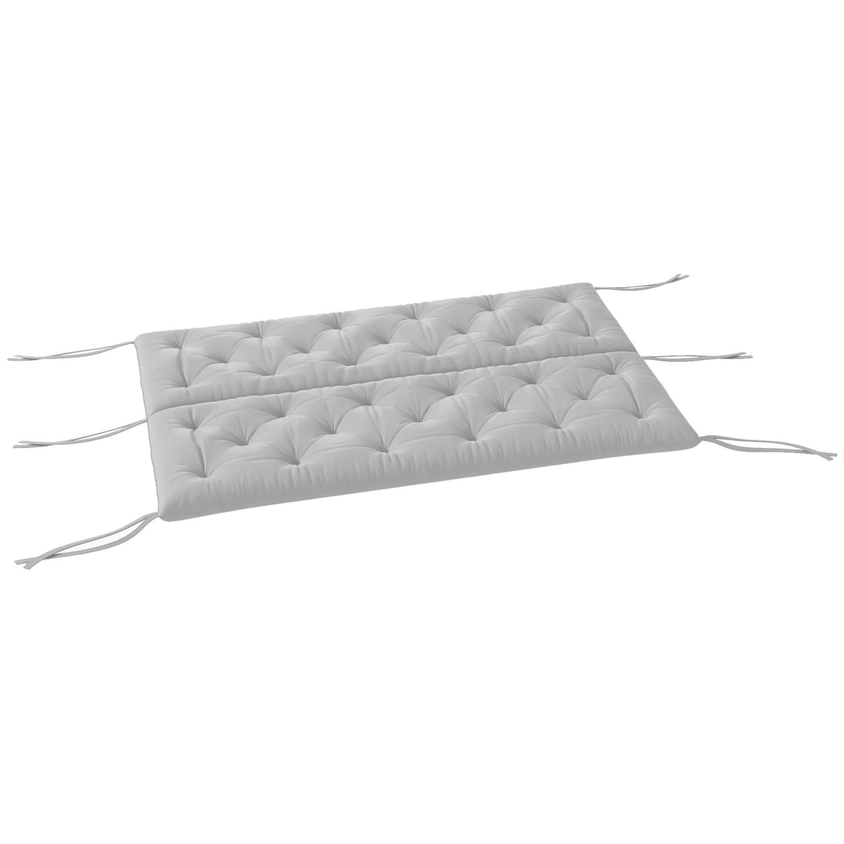 3 seater bench cushion 150x98x8 cm bench cushion with straps, seat cushion, outdoor/indoor chair cushion, seat cushion, seat cushion, bench cushion for garden furniture, bench porch swing, light gray