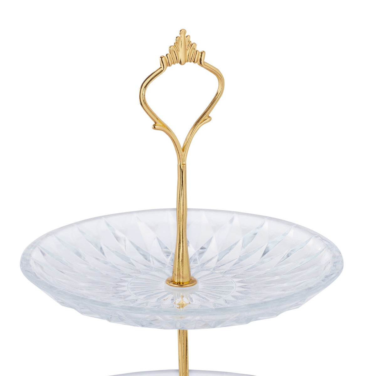 3-tier glass dish