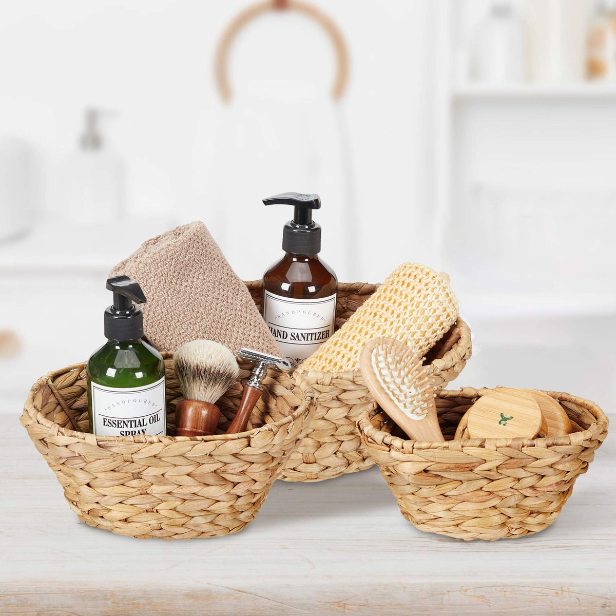 3x storage baskets for water hyacinth