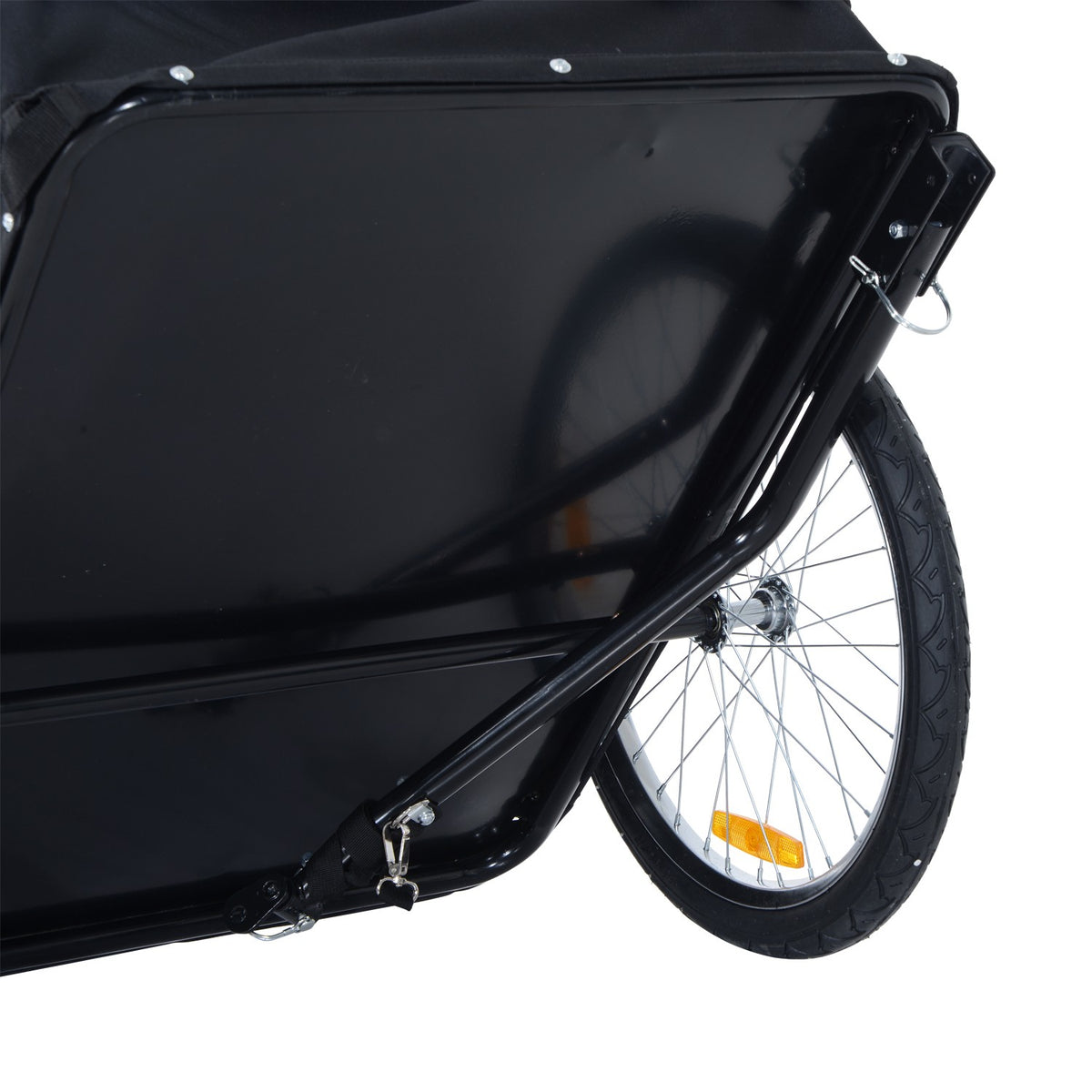 40 Kg Load Capacity, Handcart, White+Black, Steel Oxford, 140X77X65Cm
