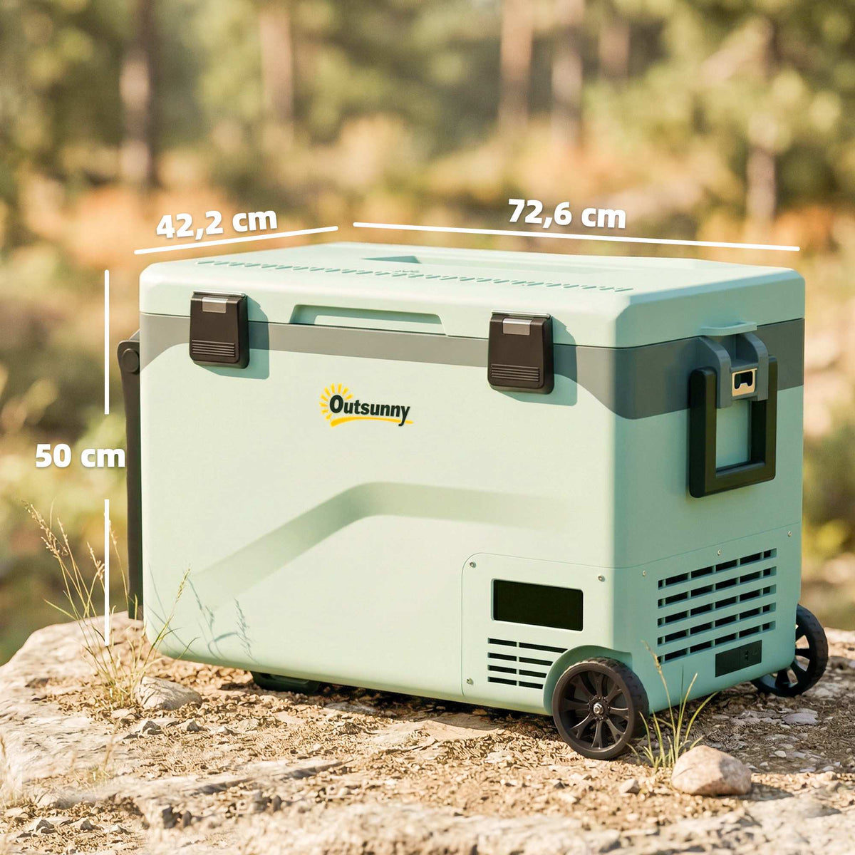 42.5L Electric Compressor Cooler Box with Bluetooth & Wheels