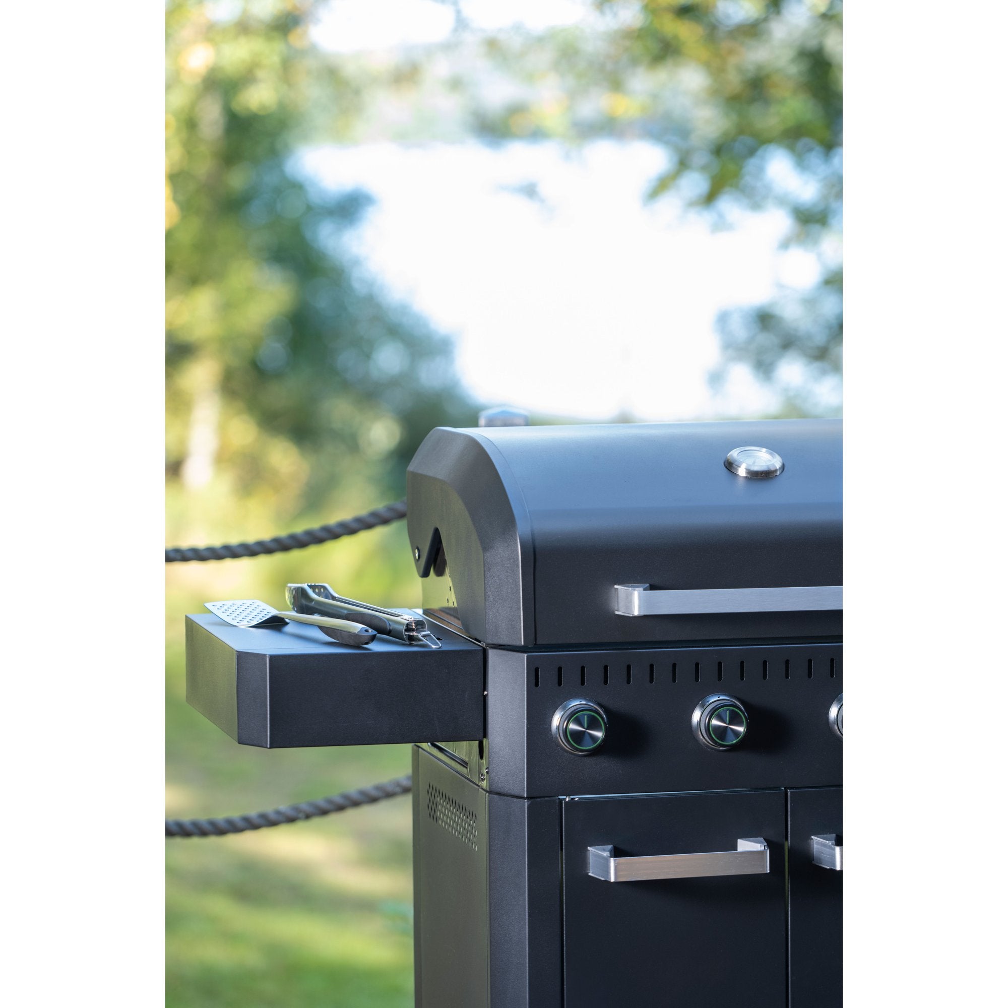 4-Burner Gas Grill with Side Burner