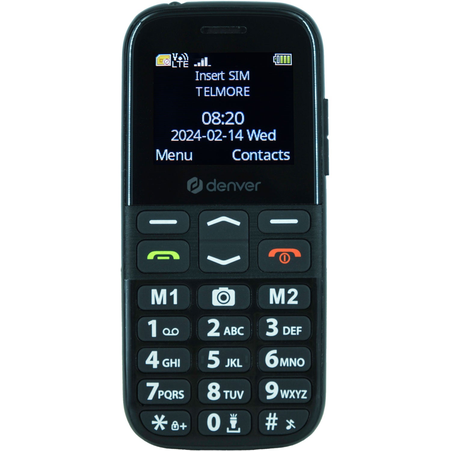 4G Button phone with SOS/alarm button and large clear buttons