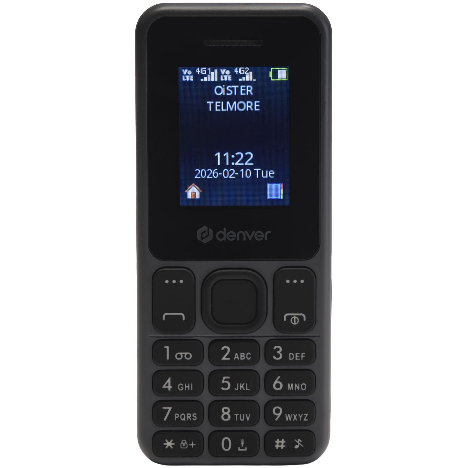 4G Dual SIM Phone, Long Battery Life, Gray