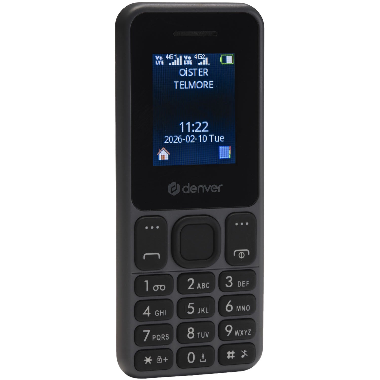 4G Dual SIM Phone, Long Battery Life, Gray
