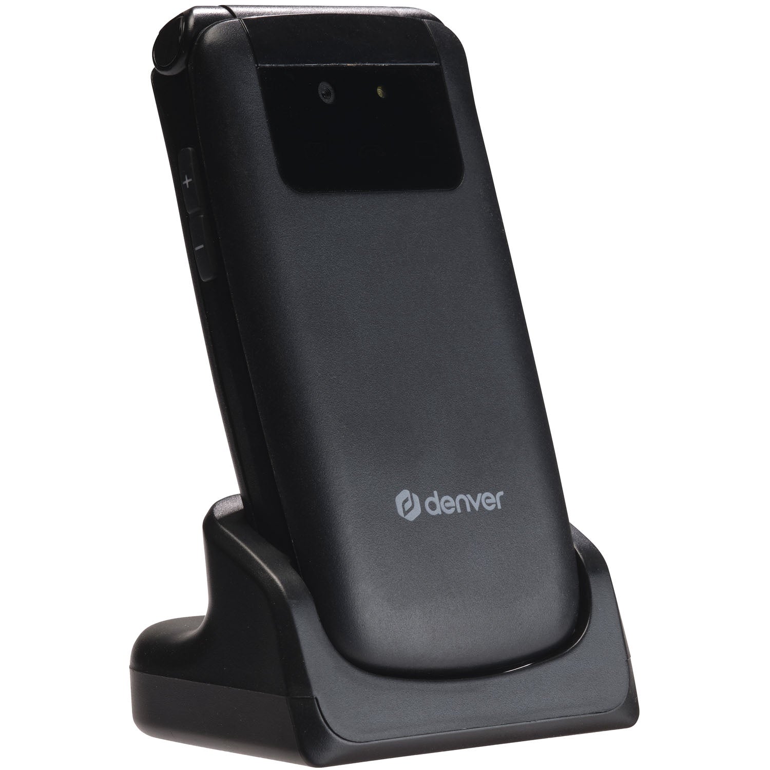 4G Senior Flip Phone with SOS Button, 2.4" Screen, Black