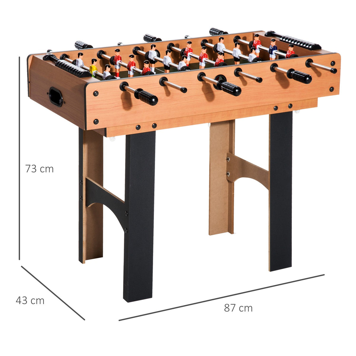 4 In 1 Multi Game Table Table Football Table Football Kicker Hockey Billiard Table Tennis, Mdf, 87X43X73Cm