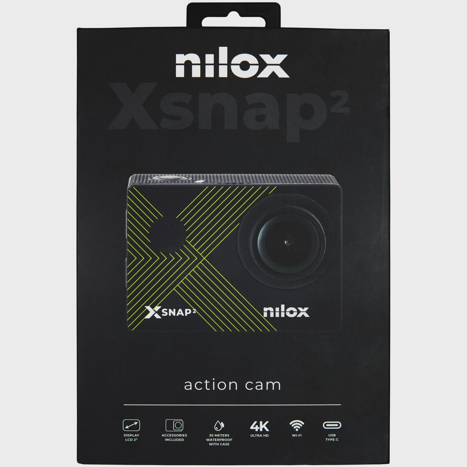 4K Action Camera with Wi-Fi, 16MP Photos, Waterproof