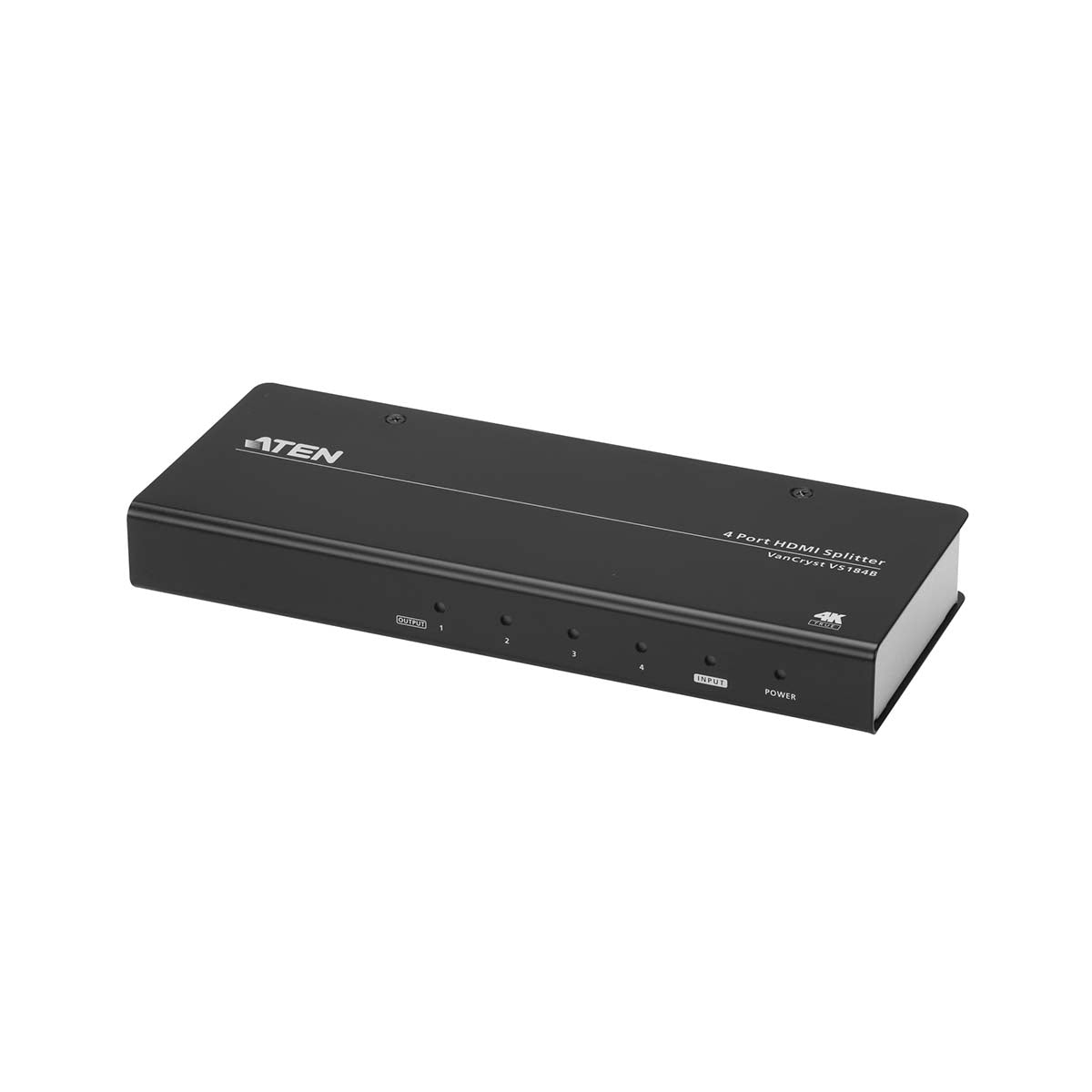 4-Port True 4K at 60Hz (4:4:4), HDMI Splitter