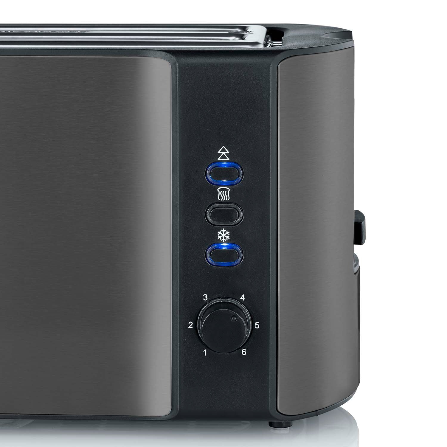 4-Slice Toaster with Bun Warmer, Stainless Steel