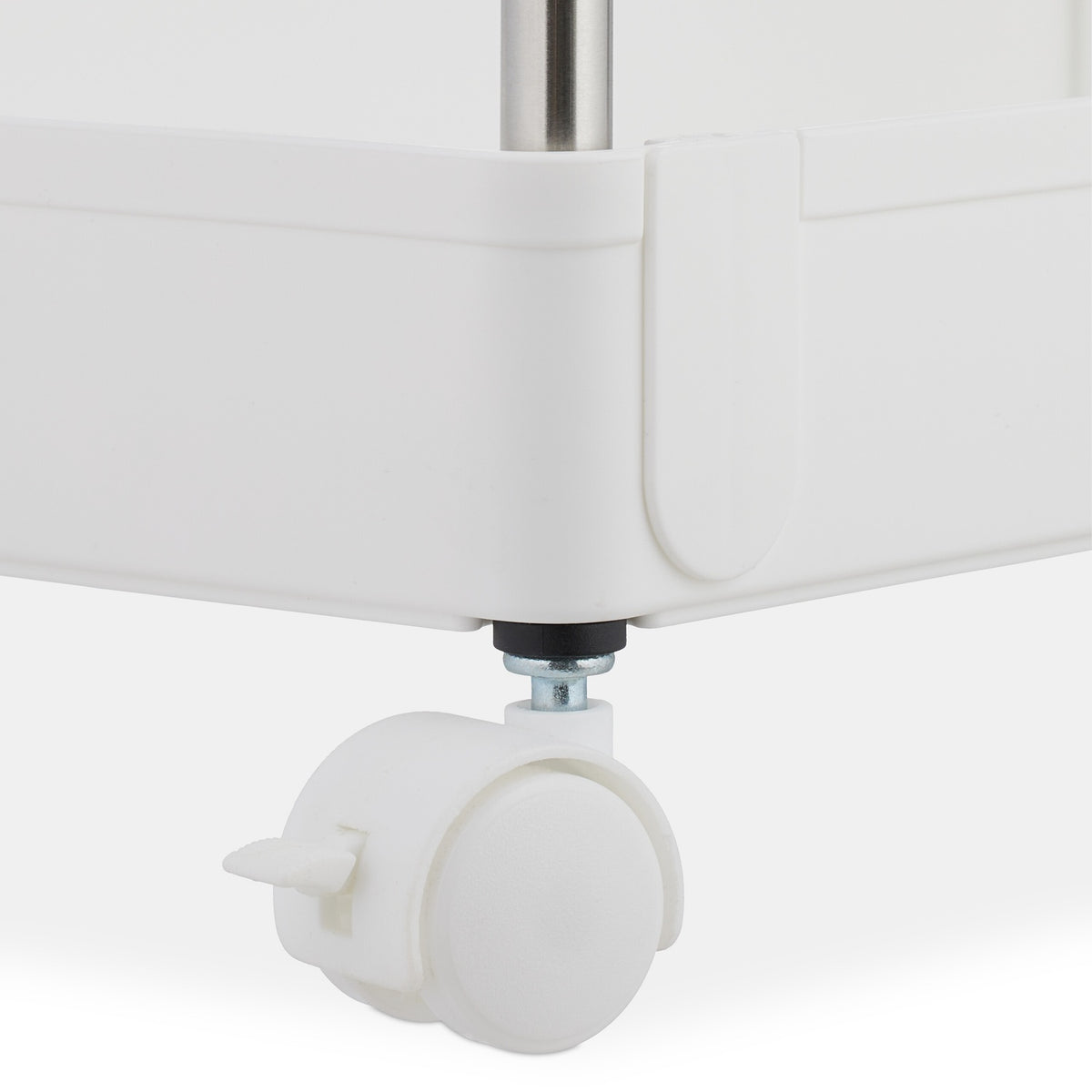 4-Tier White Trolley for Kitchen or Bathroom Storage