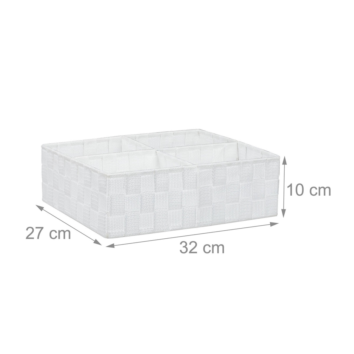 4-compartment storage box