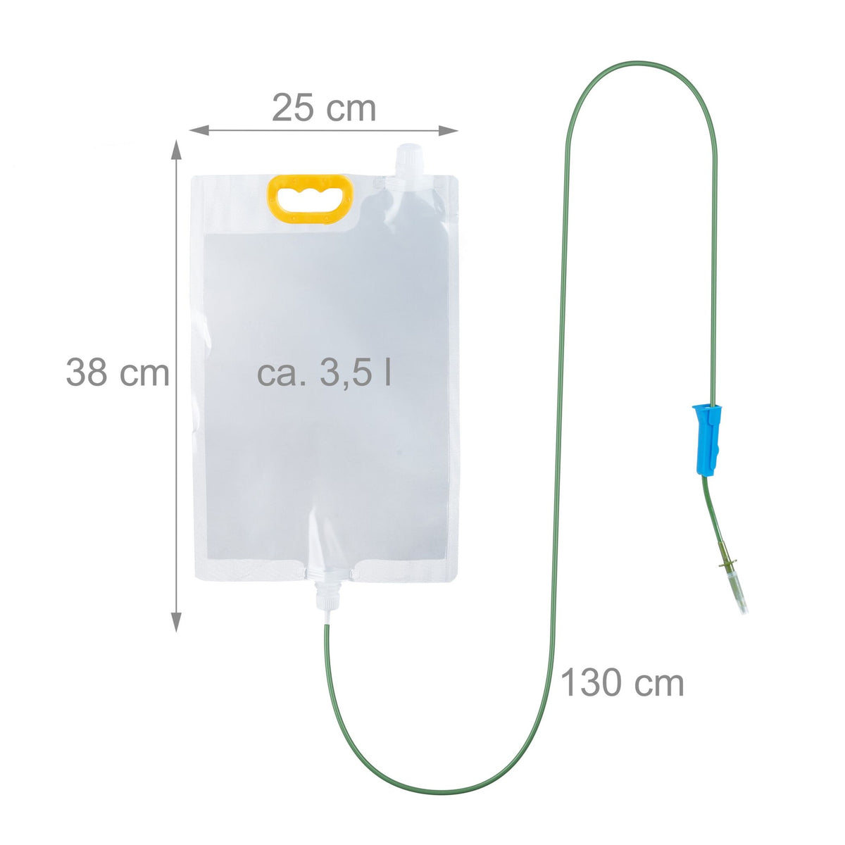 4 drip irrigation bags and yellow stickers