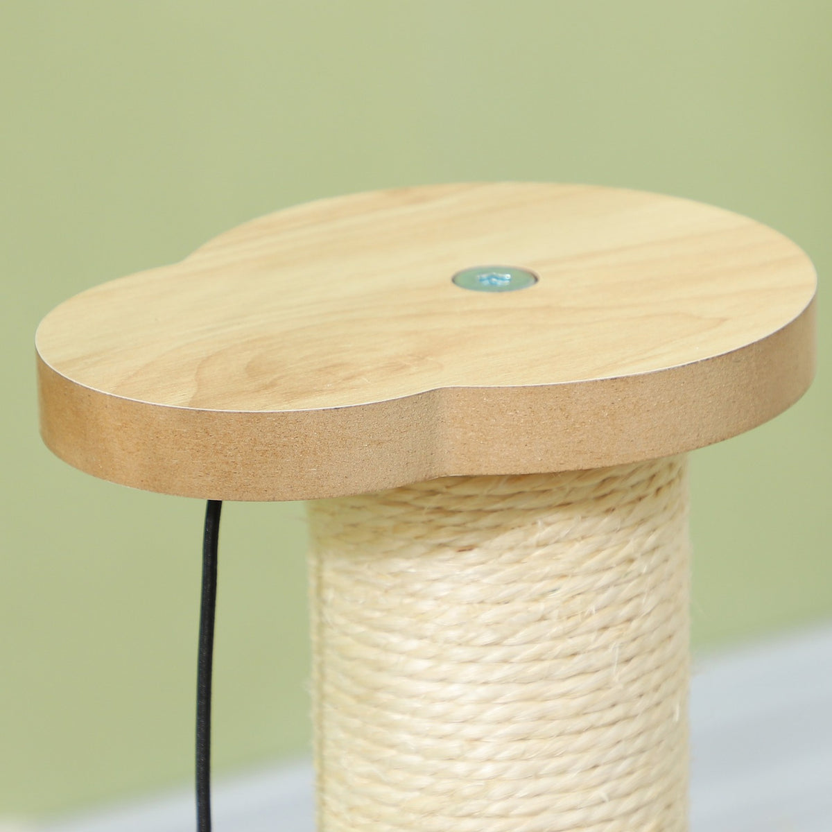 4-in-1 scratching post, 49cm scratching post, sisal cat scratching post with play ball, scratching post for cats, cat scratching furniture, indoor, oak
